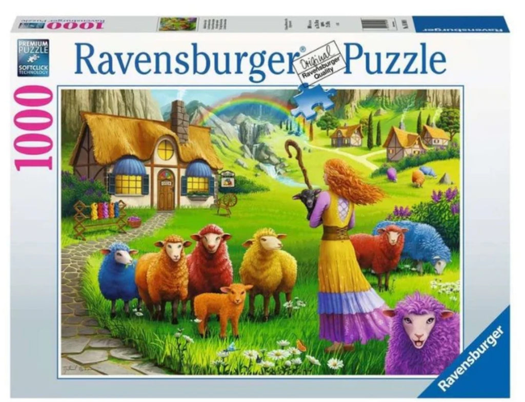 PUZZLE 1000PC HAPPY SHEEP YARN SHOP