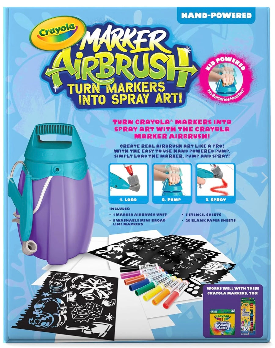 CRAYOLA MARKER AIRBRUSH KIT 2024