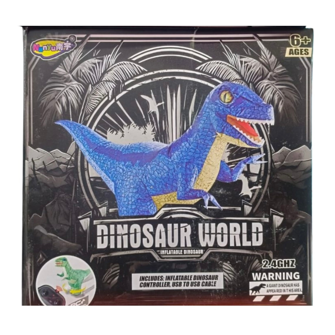 INFLATING 90CM DINOSAUR R/C