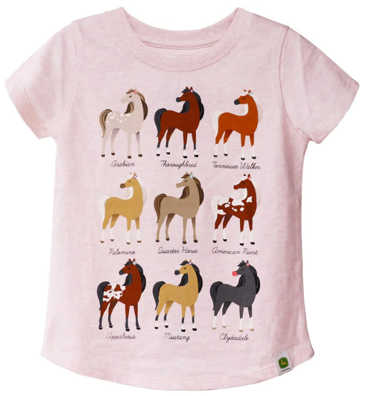 JD T-SHIRT HORSE BREADS PINK TOD 3