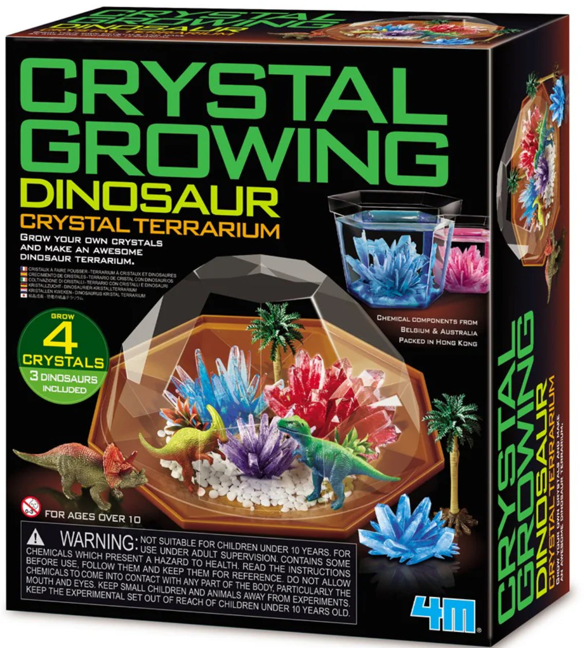 4M KIDZLABS DINOSUR CRYSTAL TERRARIUM