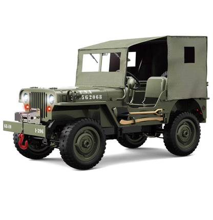 R/C 1:10 WILLY JEEP 4WD MILITARY W WINCH