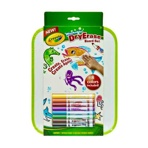 CRAYOLA DRY ERASE BOARD SET W/MARKERS