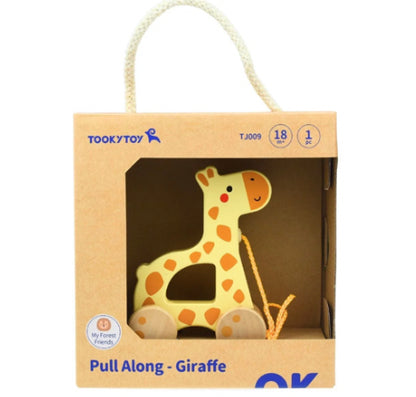 Wooden Forest Friends Pull Along Giraffe