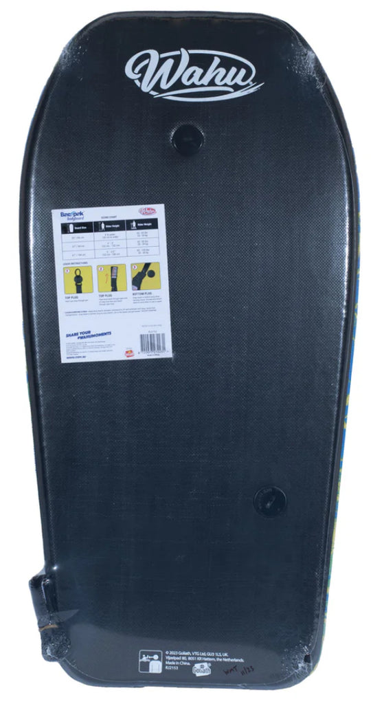 WAHU BAC PAK BODYBOARD 94CM AST