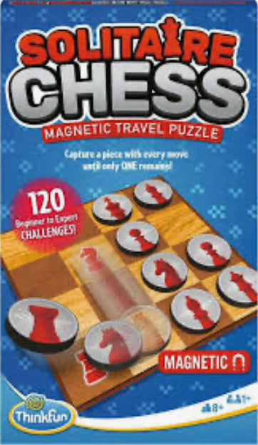 Thinkfun Solitaire Chess Magnetic Travel