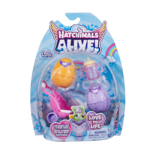 Hatchimals Alive Hatch N Stroll Set