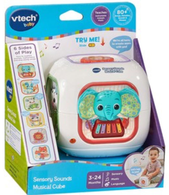 VTECH MUSICAL SENSORY SOUNDS BABY CUBE