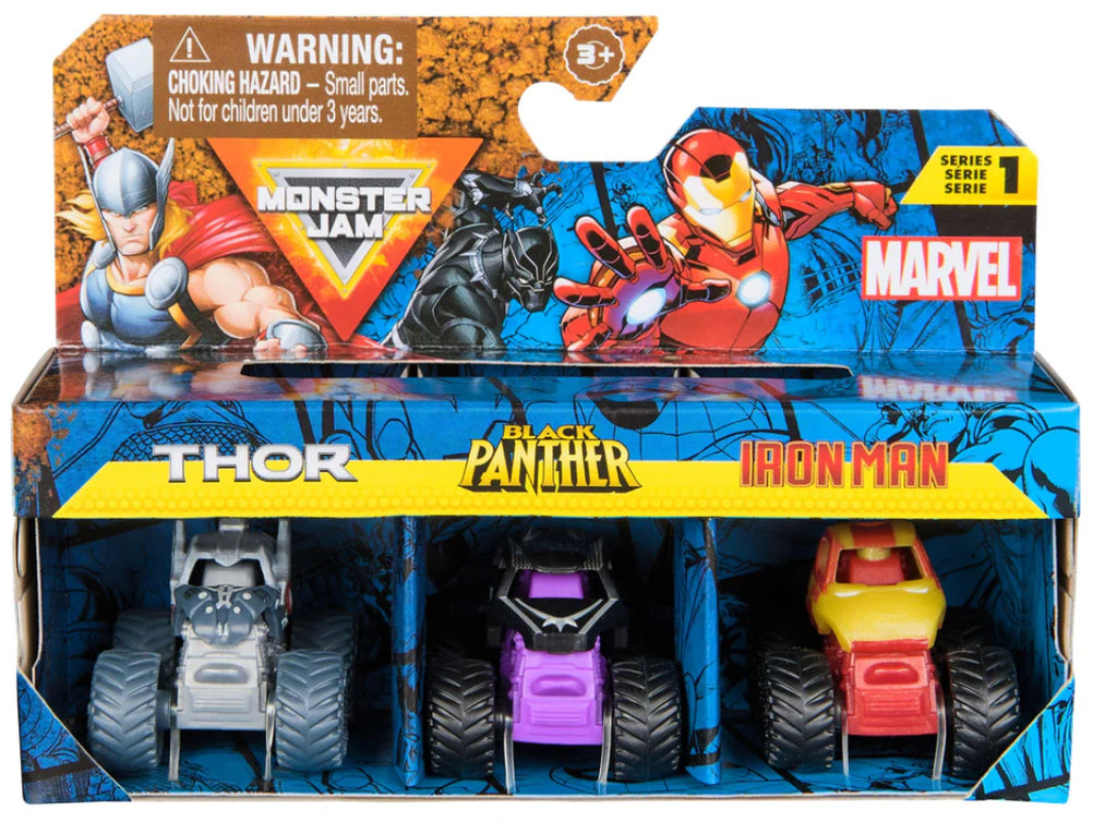 MONSTER JAM MINI MARVEL BUNDLE AST