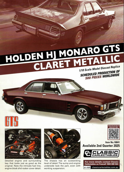 1:18 Holden Hj Monaro Claret Metallic