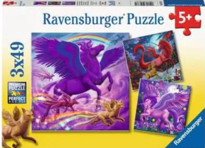 PUZZLE 3X49PC MYTHICAL MAJESTY