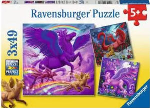 PUZZLE 3X49PC MYTHICAL MAJESTY