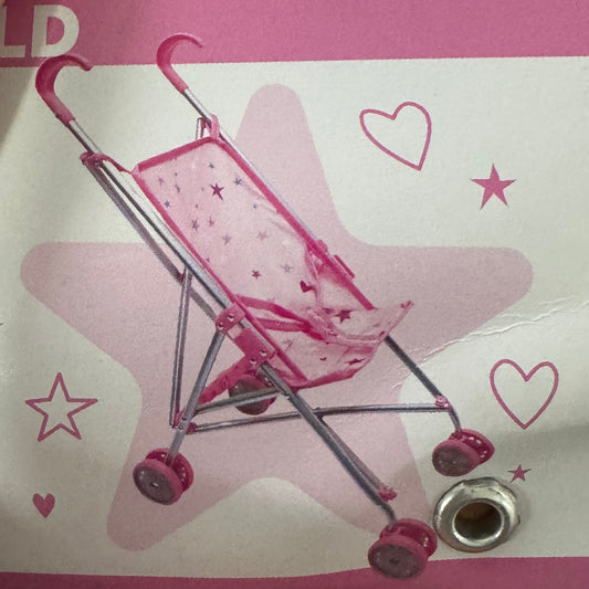 PLAYWORLD DOLL UMBRELLA STROLLER PINK