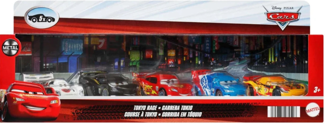 DISNEY PIXAR CARS 5 PACK TOKYO RACE