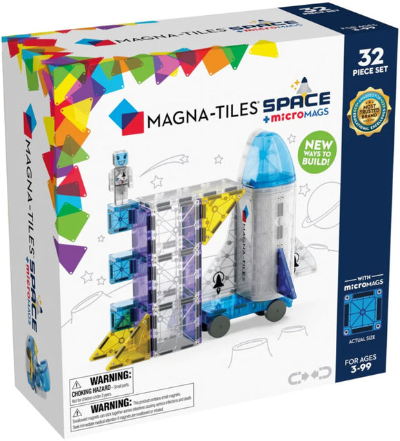 MAGNA TILES SPACE & MICRO MAGS 32 PC