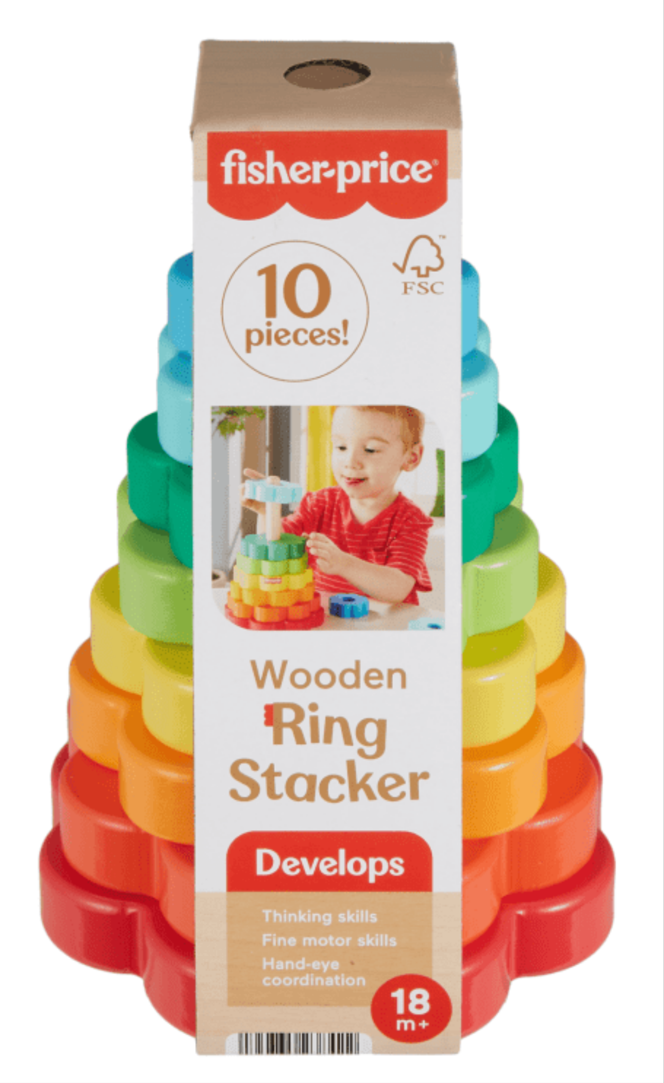 F/P WOODEN RING STACKER