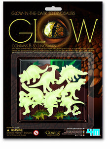 4M GLOW IN THE DARK 3D DINOSAURS