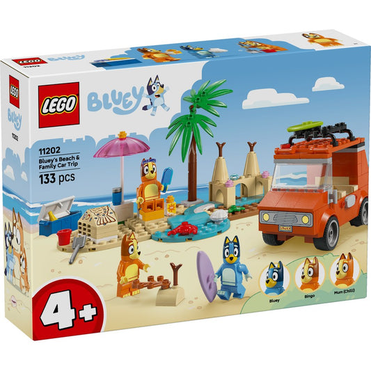 LEGO 11202 BLUEY BEACH & FAMILY CAR TRIP