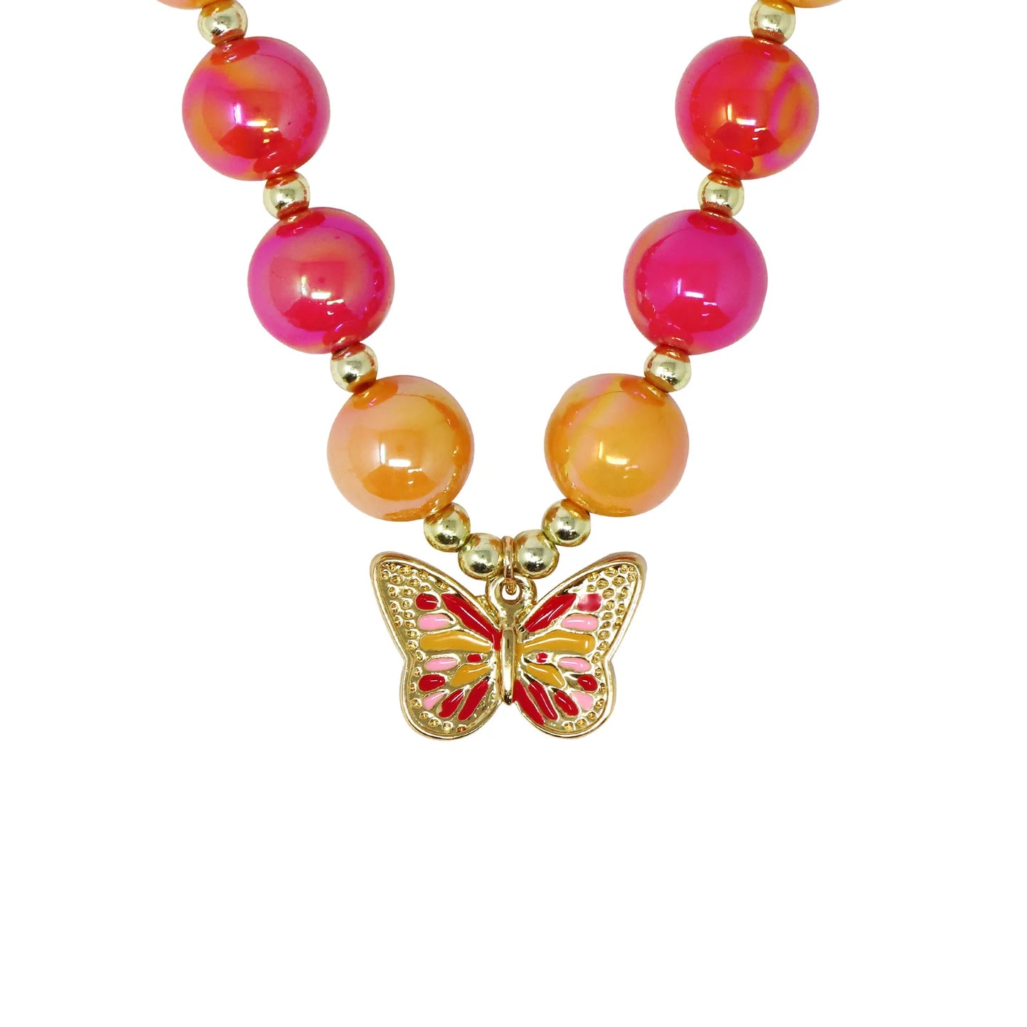 P/POP NCM127 VIBRANT BUTTERFLY NECKLACE