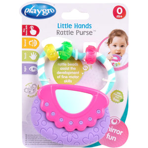 PLAYGRO LITTLE HANDS RATTLE PURSE