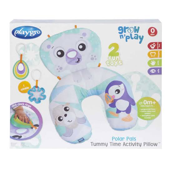 PLAYGRO POLAR PALS TUMMY TIME PILLOW