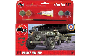 AIRFIX 1:72 STARTER WILLY'S MB JEEP