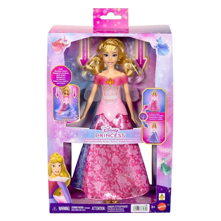 DISNEY PRINCESS AURORA PINK TO BLUE