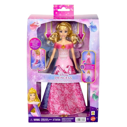 DISNEY PRINCESS AURORA PINK TO BLUE