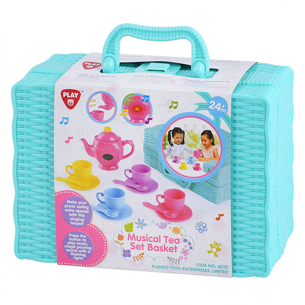MUSICAL TEASET BASKET B/O