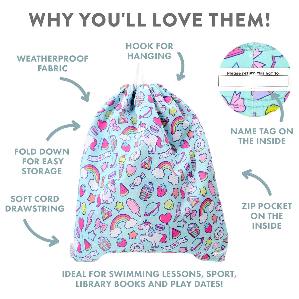 SPLOSH RAINBOW DRAWSTRING BAG