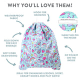 SPLOSH RAINBOW DRAWSTRING BAG