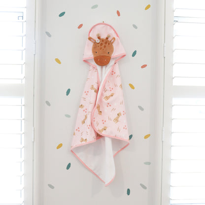 SPLOSH BABY GIRAFFE HOODED TOWEL