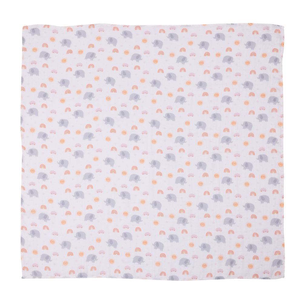 SPLOSH BABY ELEPHANT MUSLIN WRAP