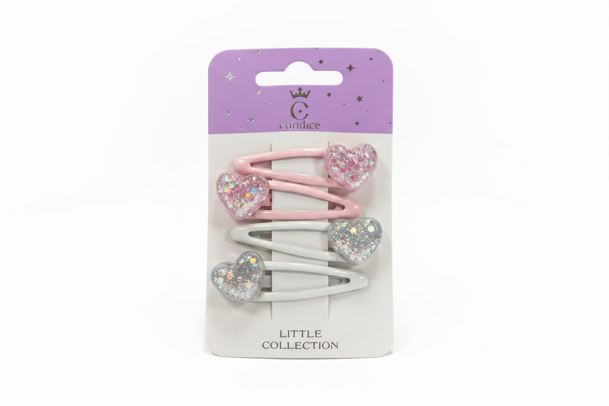 C/NICE HC12021 GLITTER B/FLY SNAP CLIPS