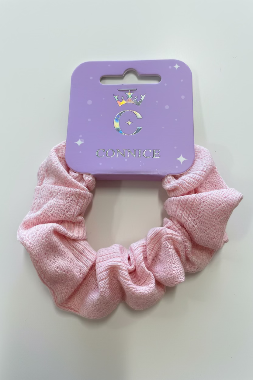 C/NICE HC11093 KNIT TEXTURED SCRUNCHIE