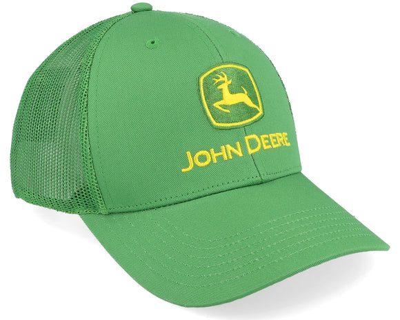 JD CAP TWILL/MESH TRUCKER GREEN