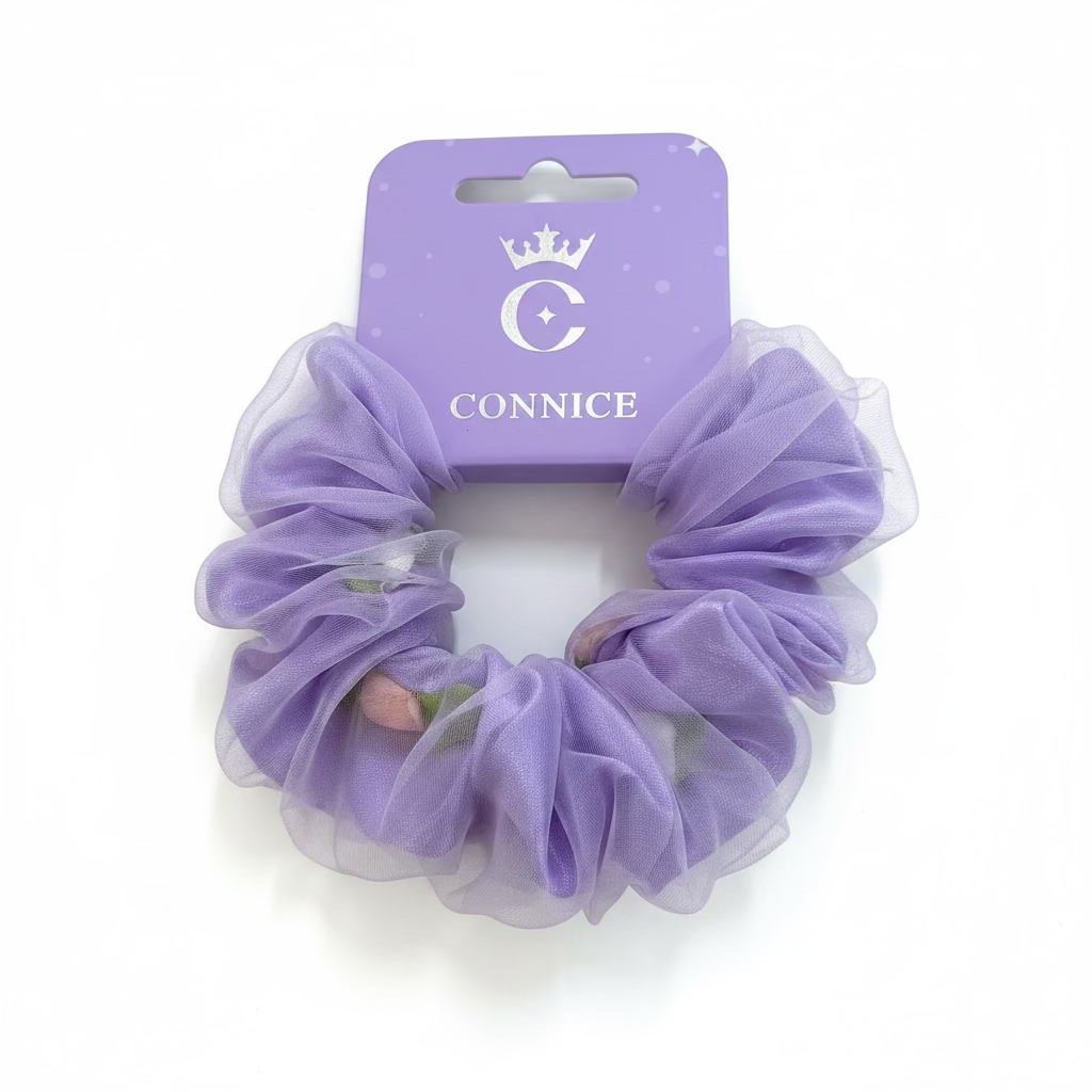 C/NICE HC13844 ROSE SCRUNCHIE AST
