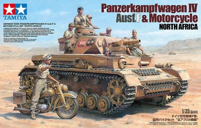 TAMIYA 1:35 PANZER IV & MOTORCYCLE N AFR