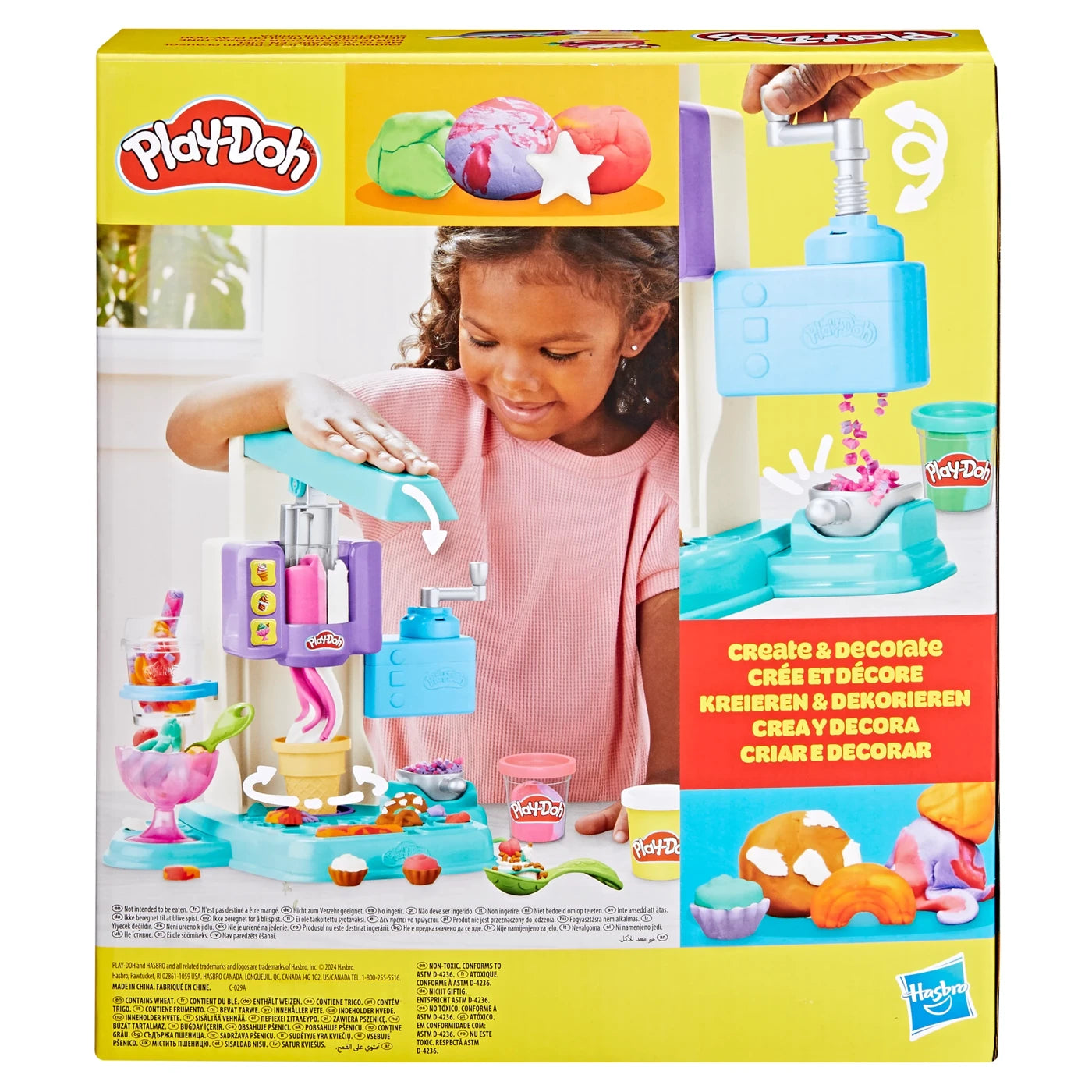 P/DOH RAINBOW SWIRL ICE CREAM PLAYSET