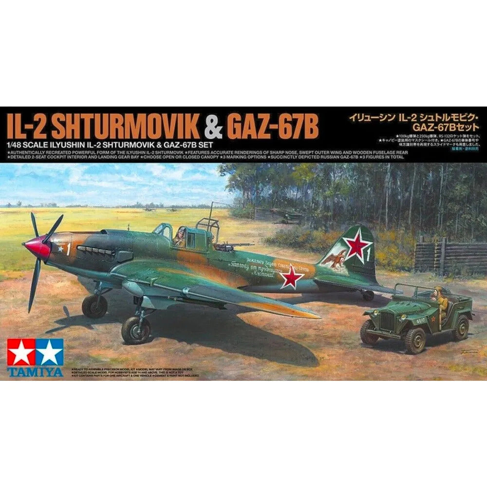 TAMIYA 1:48 IL-2 SHTURMOVIK & GAZ-67B