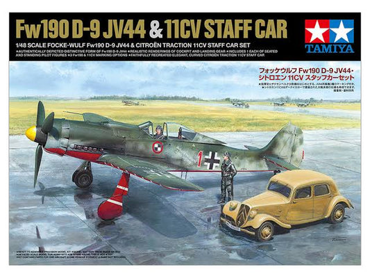 Tamiya 1:48 Fw190 D-9 Jv44 & Staff Car