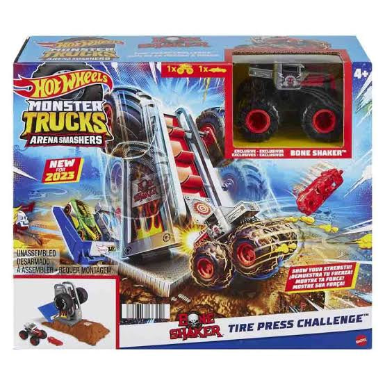 H/W MONSTER TRUCKS SOP PLAYSET AST