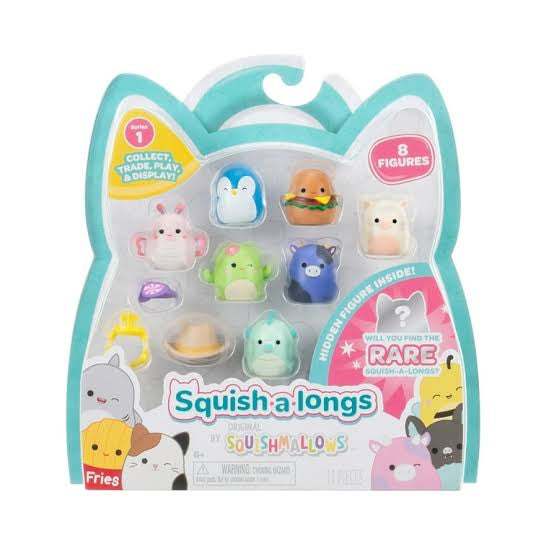 SQUISH-A-LONGS 8 PACK AST