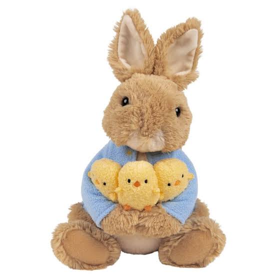 PLUSH PETER RABBIT WITH CHICKS