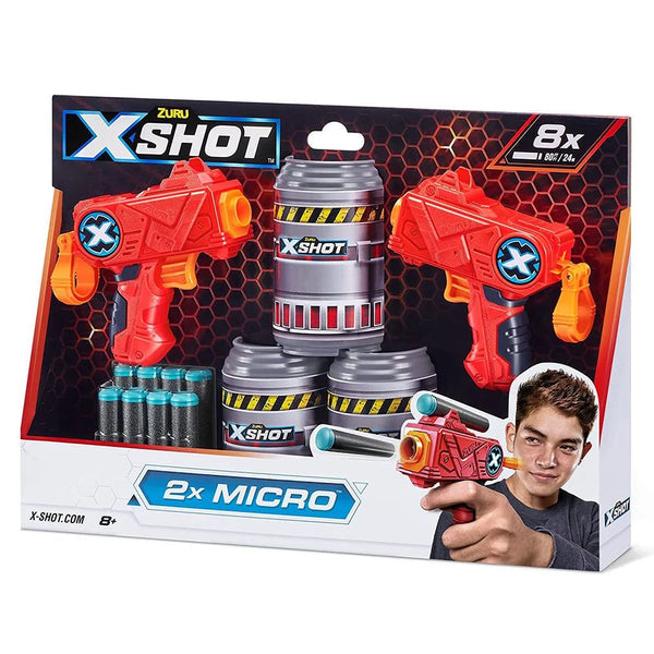 ZURU XSHOT EXCEL MIRCO TWIN PK W 8 DARTS