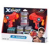 ZURU XSHOT EXCEL MIRCO TWIN PK W 8 DARTS