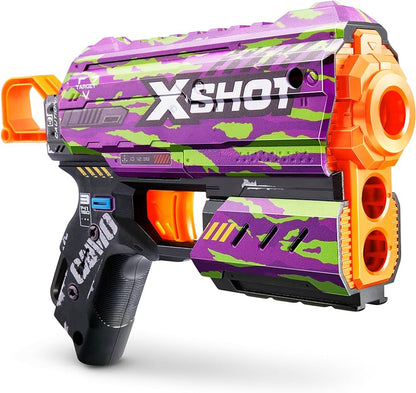 ZURU XSHOT SKINS FLUX W 8 DARTS AST