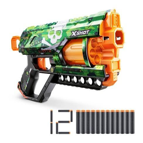 ZURU XSHOT SKINS GRIEFER W 12 DARTS