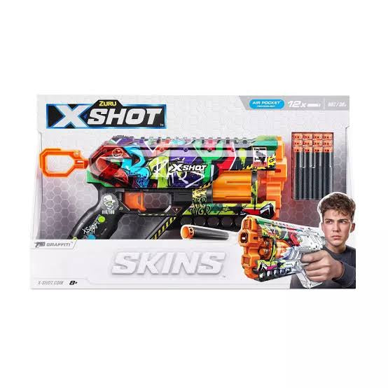 ZURU XSHOT SKINS GRIEFER W 12 DARTS