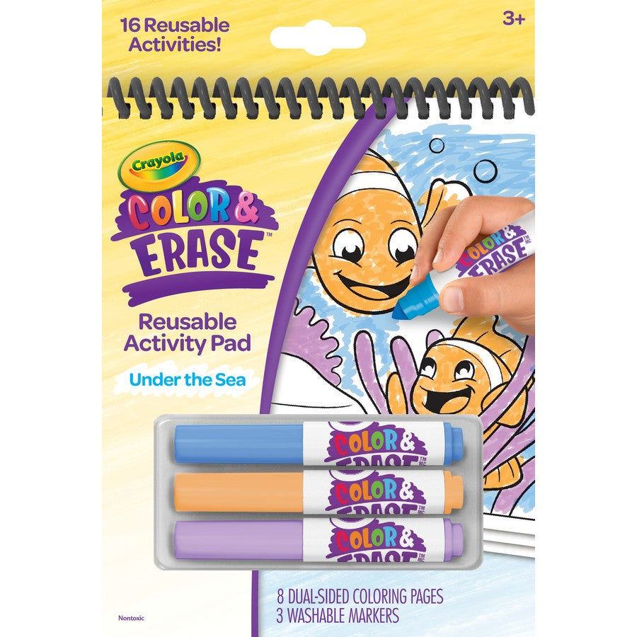 CRAYOLA COL N ERASE UNDER THE SEA